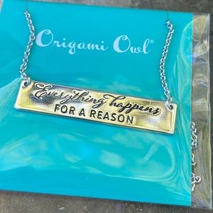 Origami Owl retired chain silver 16-18” with tag attached